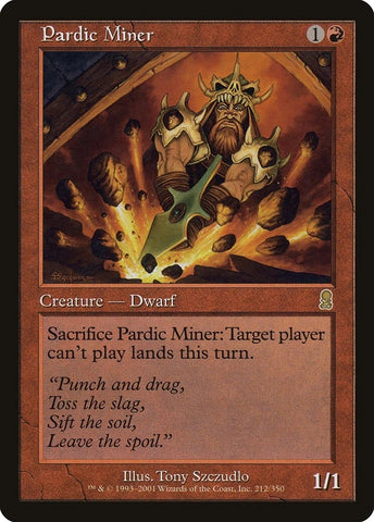 "Pardic Miner" - Magic The Gathering Card - Odyssey