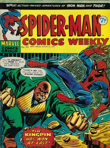 Spider-Man Comics Weekly #80 - Marvel Comics / British - 1974