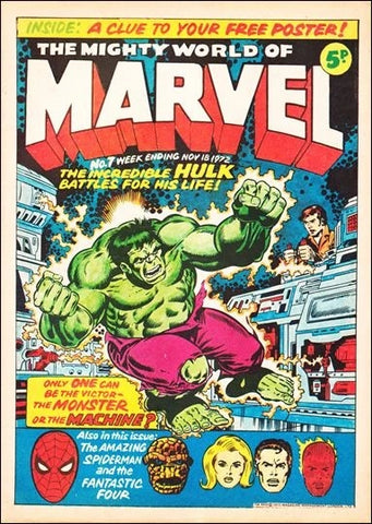 Mighty World of Marvel #7 - Marvel Comics / British - 1972