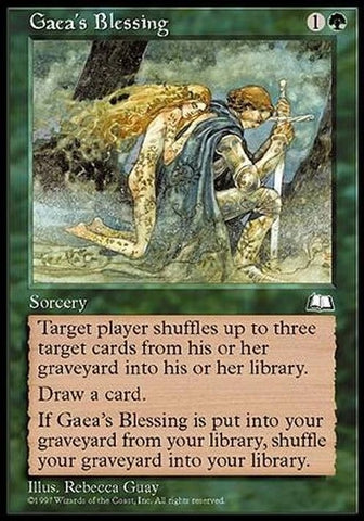 "Gaea's Blessing" - Magic The Gathering Card - Weatherlight