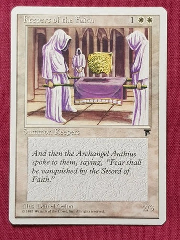 "Keepers Of The Faith" x4 - Magic The Gathering - Chronicles - Playset