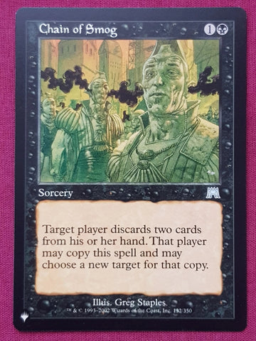 "Chain Of Smog" - Magic The Gathering Card - Onslaught