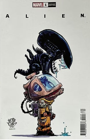 Aliens #1 - Marvel Comics - 2021 - Skottie Young Cover