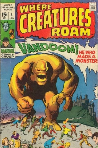 Where Creatures Roam #4 - Marvel Comics - 1975