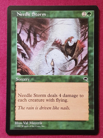 "Needle Storm" - Magic The Gathering Card - Tempest