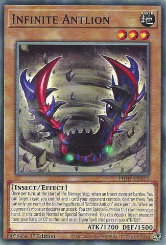 "Infinite Antlion" PHHY-EN015 - Yu-Gi-Oh! - 3x Cards - Photon Hypernova