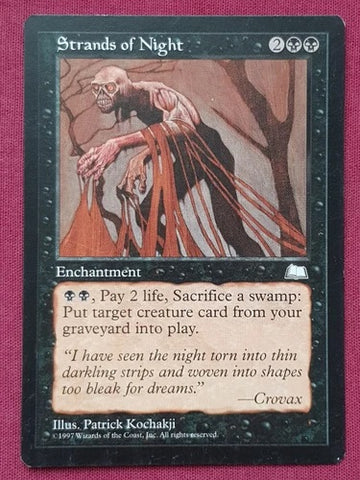 "Strands of Night" - Magic The Gathering Card - Weatherlight