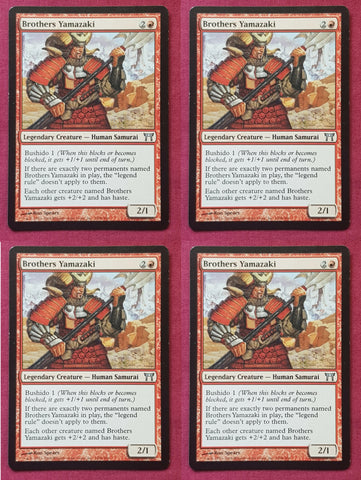 "Brothers Yamazaki" x 4 - MTG - Champions Of Kamigawa (4-Card Playset)