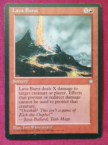 "Lava Burst" - Magic The Gathering Card - Ice Age