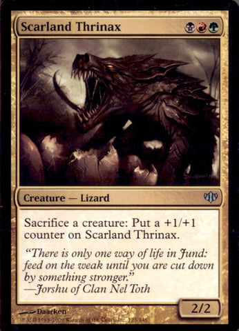 "Scarland Thrinax" - Magic The Gathering Card - Conflux