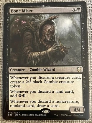 "Bone Miser" - Magic The Gathering Card - C19