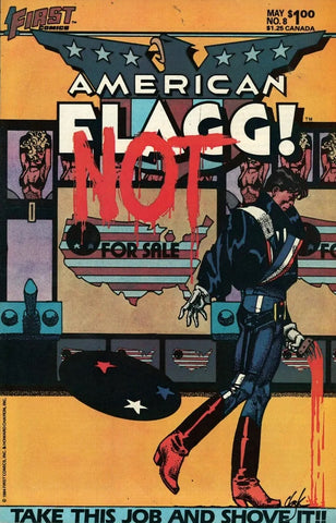 American Flagg! #8 - First Comics - 1988