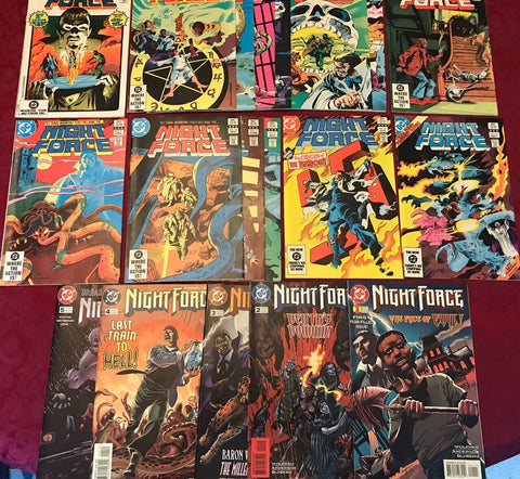 Night Force #1-14 (Lot of 14 x Comics) - DC Comics -  1982/3