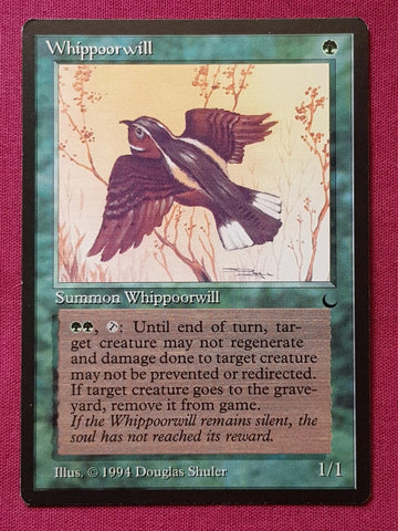 "Whippoorwill" - Magic The Gathering Card - The Dark