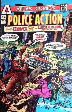 Police Action Ft. Lomax NYPD #3 - Atlas Comics - 1975