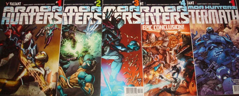 Armor Hunters #1 2 3 4 + Aftermath (5x Comics SET) - Valiant Comics - 2014