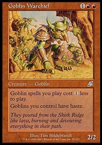 "Goblin Warchief" - Magic The Gathering Card - Scourge