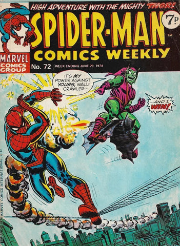 Spider-Man Comics Weekly #72 - Marvel Comics - 1974