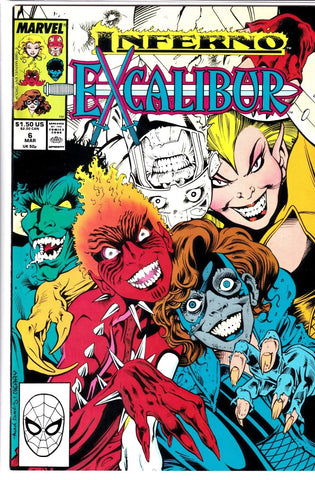 Excalibur #6- Marvel Comics - 1988