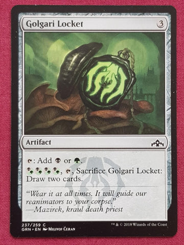 "Golgari Locket" - Magic The Gathering Card - Guilds Of Ravnica