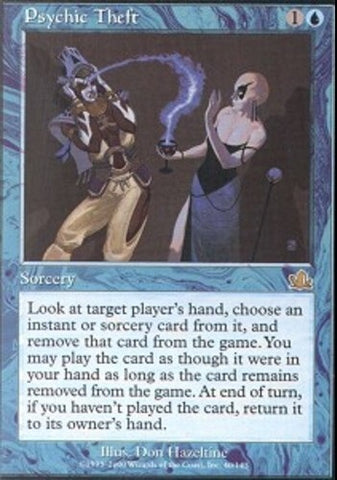 "Psychic Theft" Foil - Magic The Gathering Card - Prophecy