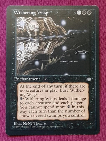"Withering Wisps" - Magic The Gathering Card - Ice Age