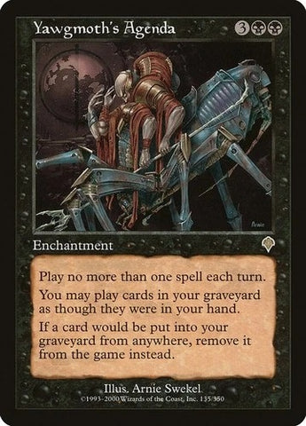 "Yawgmoth's Agenda" - Magic The Gathering - Invasion