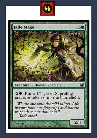 "Jade Mage" - Magic The Gathering Card - Duel Decks