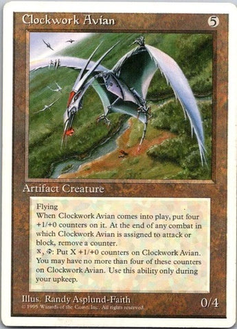 "Clockwork Avian" - Magic The Gathering - 4th Edition