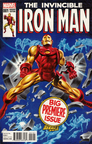 Invincible Iron Man #1 - Marvel Comics - 2015 - Brice Timm Homage 1:25 Variant