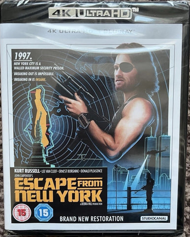 Escape From New York 4K Ultra HD + Blu-Ray - Brand New Restoration