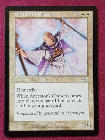 "Ancestor's Chosen" x4 - Magic The Gathering - Judgment - 4-Card Playset