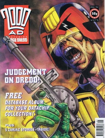 2000AD ft. Judge Dredd #752 - #755 (4x Comics RUN) - 1991