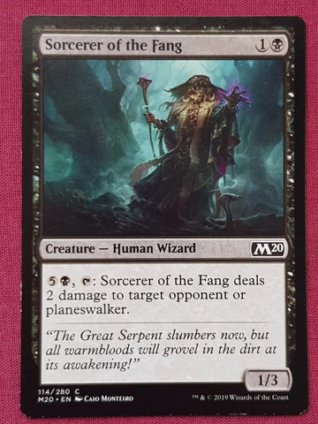 "Sorcerer Of The Fang" x4 - Magic The Gathering Card - M20 - 4-Card Playset