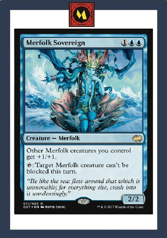 "Merfolk Sovereign" - Magic The Gathering Card - DDT