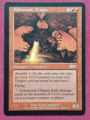 "Kilnmouth Dragon" - Magic The Gathering Card - Legions