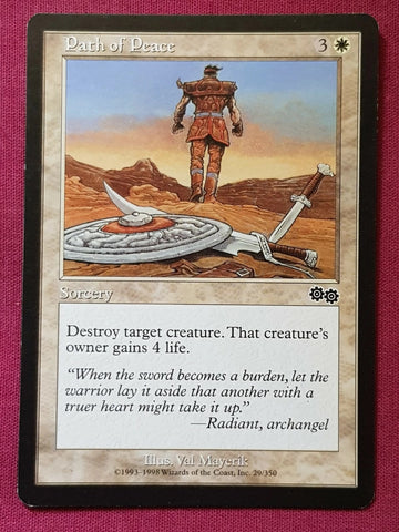 "Path Of Peace" - Magic The Gathering Card - Urza's Saga