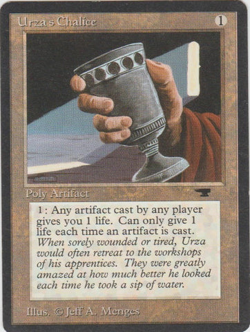 "Urza's Chalice" - Magic The Gathering Card - Antiquities