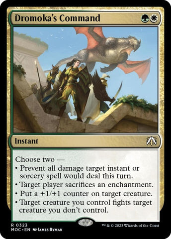"Dromoka's Command" - Magic The Gathering Card - DTK