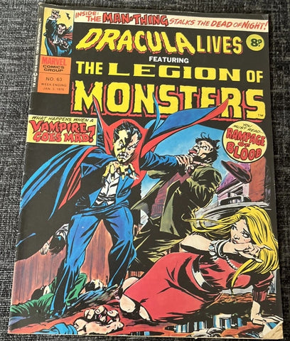 Dracula Lives #63 - Marvel Comics / British - 1976