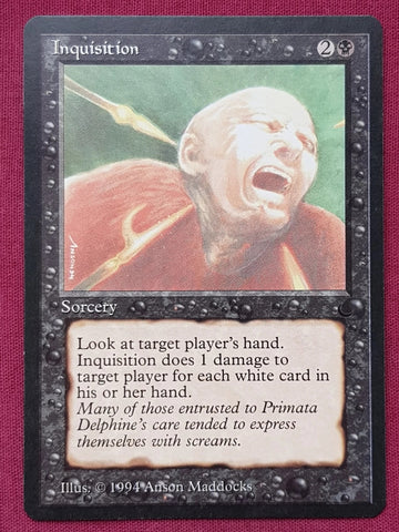 "Inquisition" - Magic The Gathering Card - The Dark