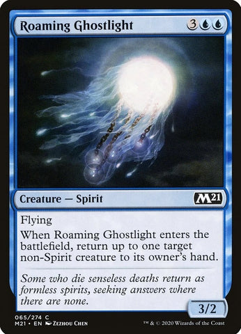 "Roaming Ghostlight" x4 - Magic The Gathering - M21 - 4-Card Playset