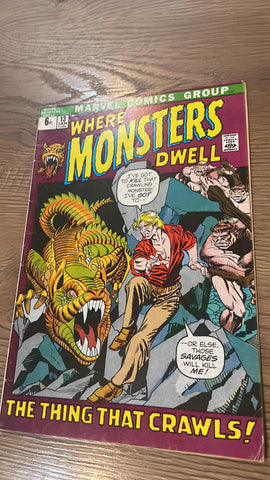 Where Monsters Dwell #13 - Marvel Comics - 1971