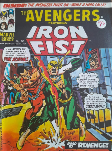 The Avengers #55 - British - Marvel Comics - 1974