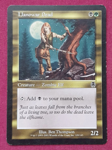"Llanowar Dead" x4 - Magic The Gathering Card - Apocalypse - 4-Card Playset