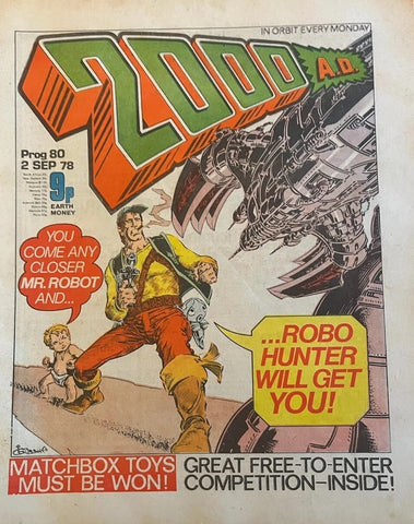 2000AD Comic - Prog #80 - 2nd September 1978