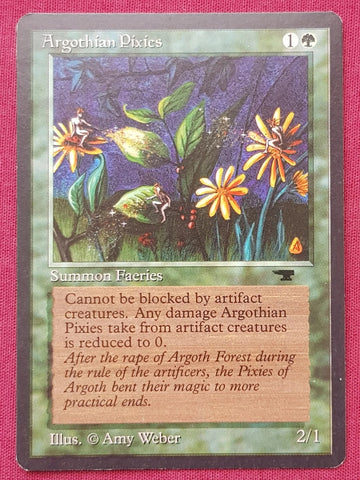 "Argothian Pixies" - Magic The Gathering Card - Antiquities