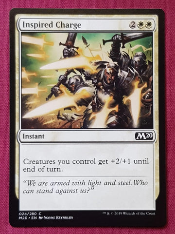 "Inspired Charge" x4 - Magic The Gathering Card - M20 - 4-Card Playset