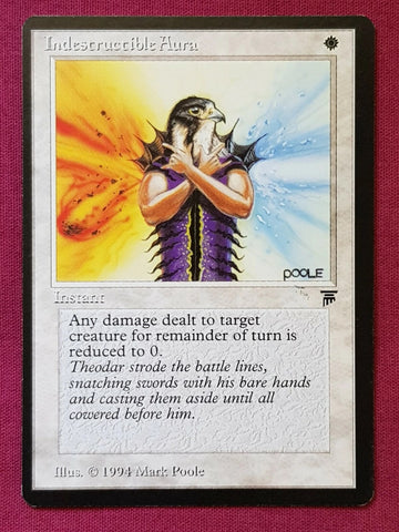 "Indestructible Aura" - Magic The Gathering Card -  Legends