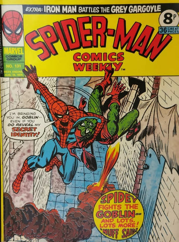 Spider-Man Weekly #131 - #135 (Lot of 5x Comics) - Marvel / British - 1975